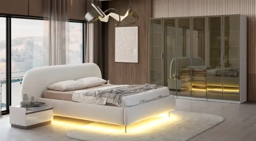 Product img 1, Bellat 6 Cam Kapaklı Yatak Odası Takımı